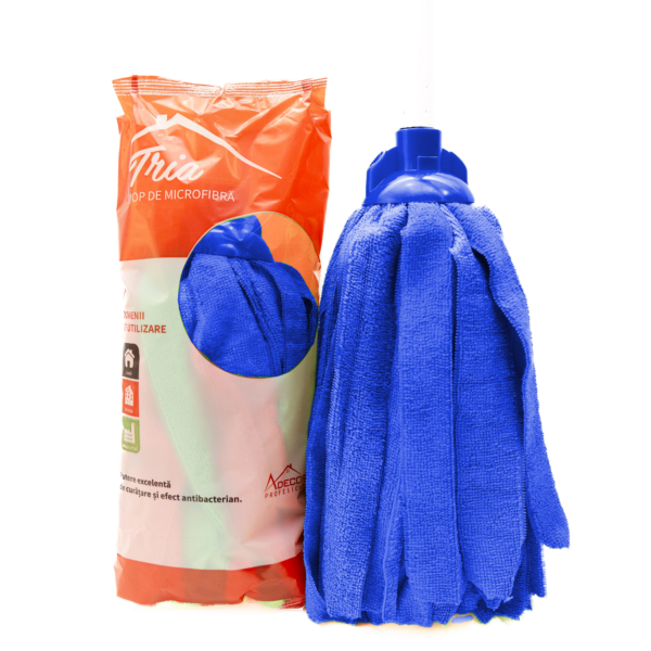 Mop de microfibra Tria 160gr albastru