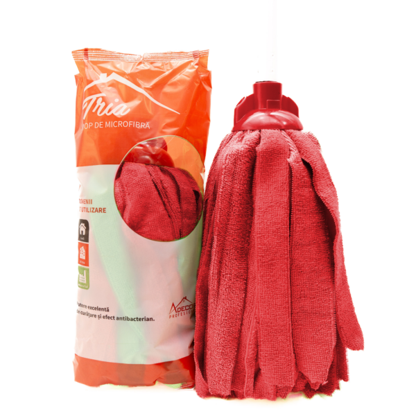 Mop de microfibra Tria 160gr rosu